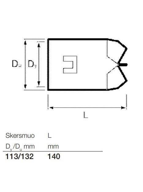 Drenažo vamzdžių aklė Wavin, Ø 113 mm 2 Drenažo vamzdžių aklė Wavin, Ø 113 mm 2