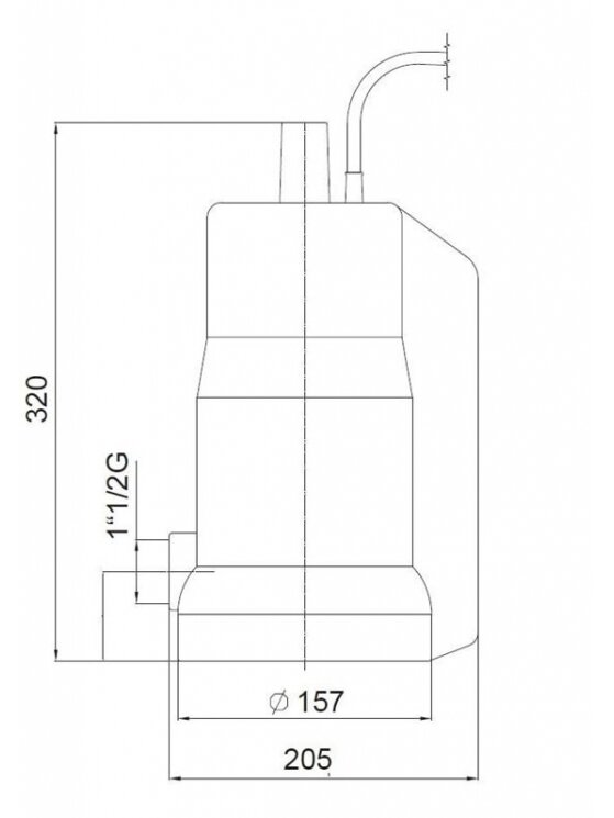 Drenažinis siurblys Marina STS 550-G, 550 W 2