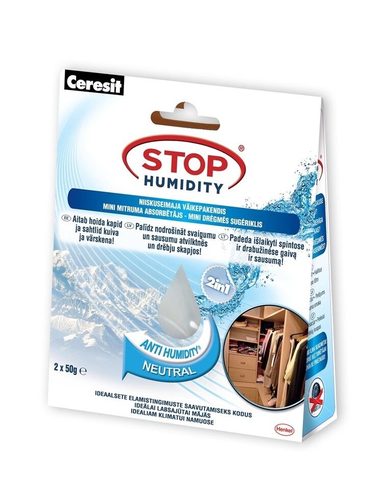 Drėgmės rinktuvas Ceresit Mini Sachets Neutral, 100 g Drėgmės rinktuvas Ceresit Mini Sachets Neutral, 100 g