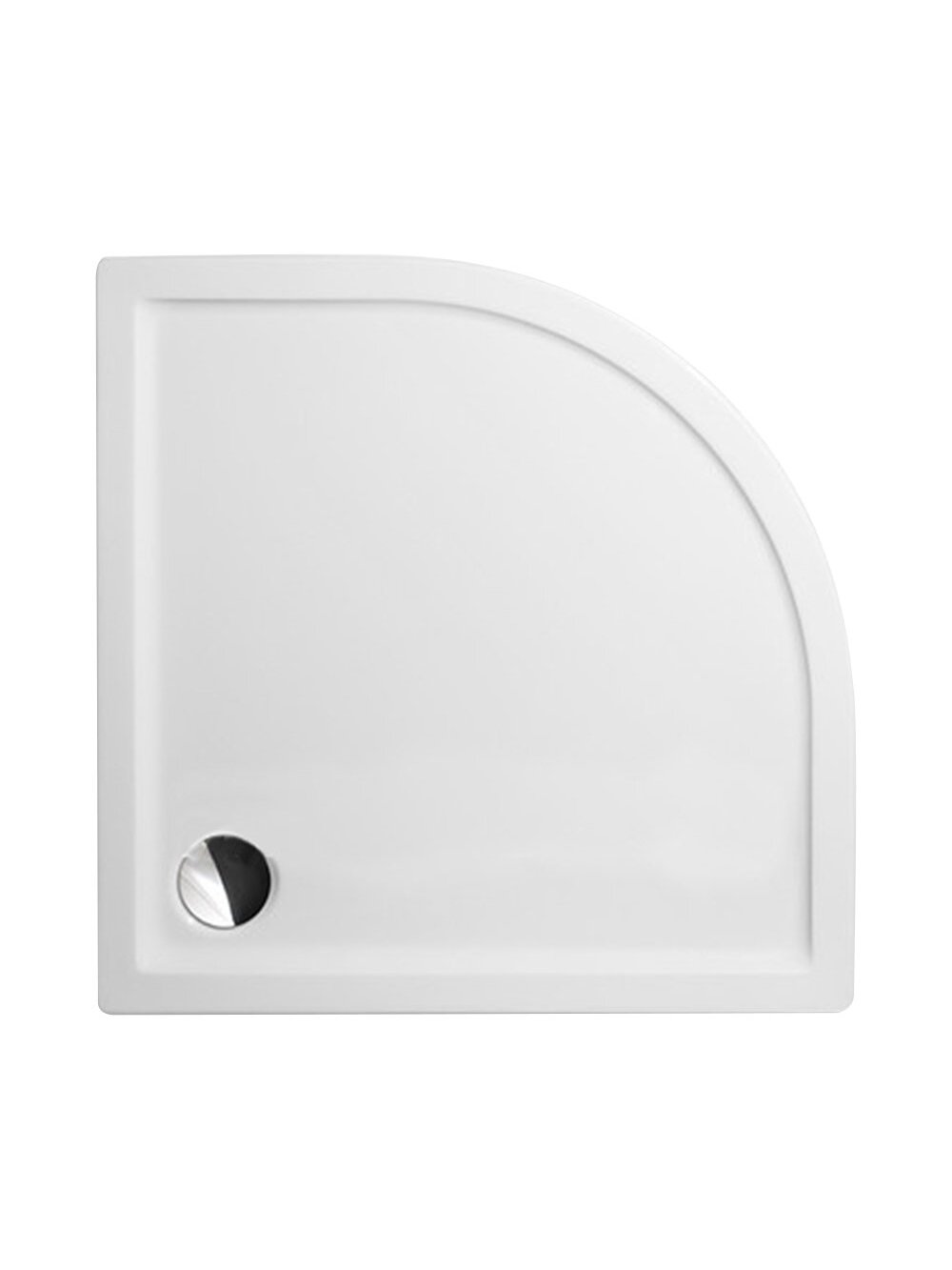 Dušo padėklas FLAT ROUND 800x800 mm, baltas 1 Dušo padėklas FLAT ROUND 800x800 mm, baltas 1