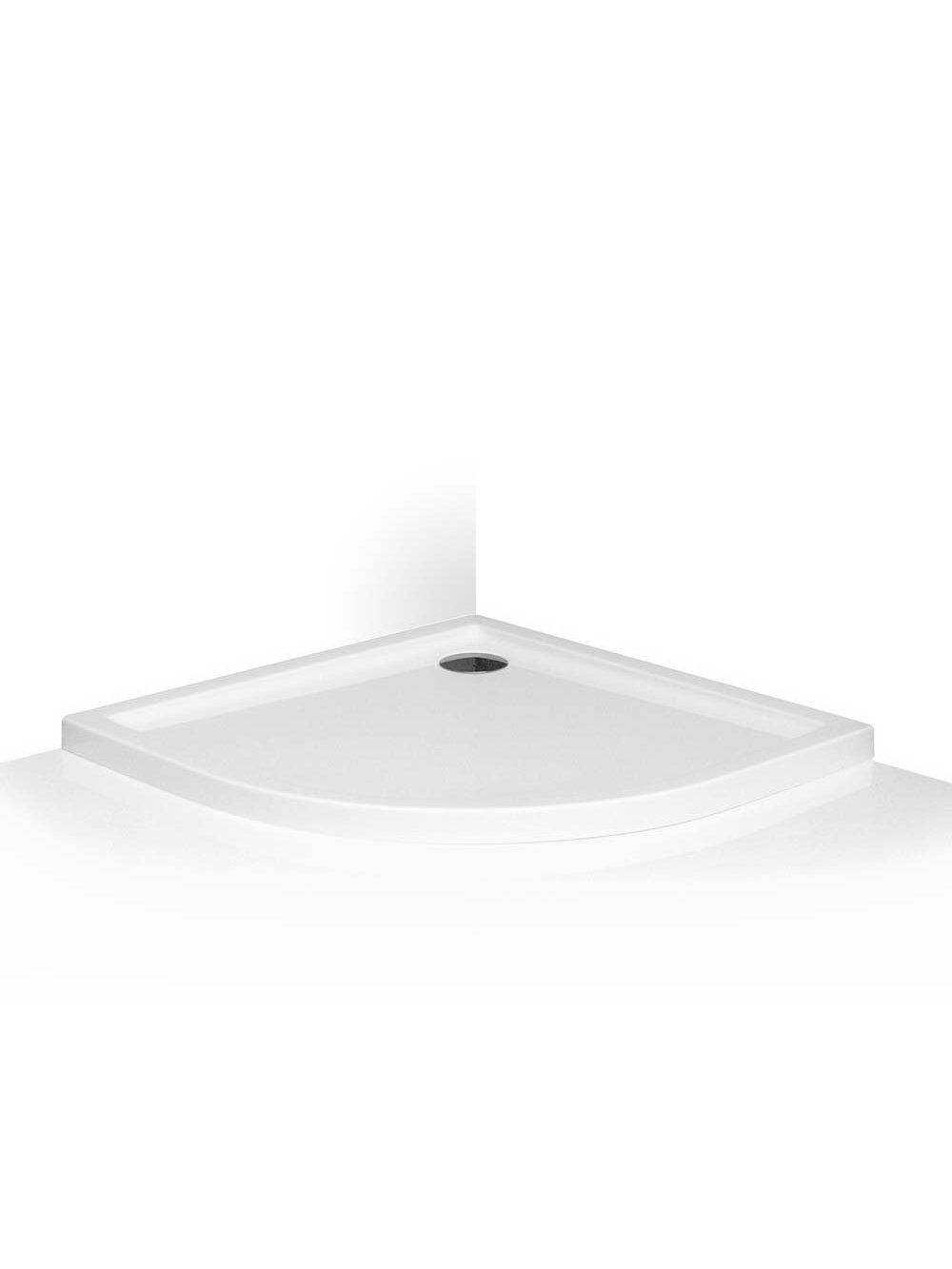 Dušo padėklas FLAT ROUND 800x800 mm, baltas 2