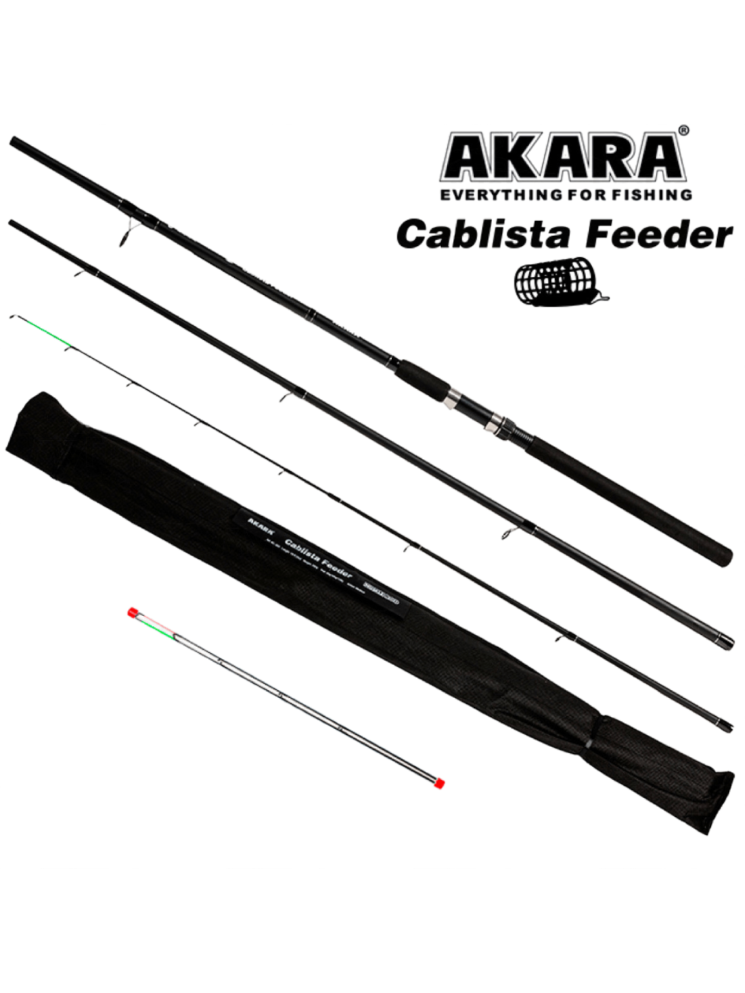 Dugninė Meškerė AKARA Cablista 3-jų Dalių, Ilgis 3,90m, Testas 50-100-150 Dugninė Meškerė AKARA Cablista 3-jų Dalių, Ilgis 3,90m, Testas 50-100-150
