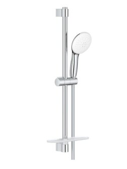 Dušo stovo komplektas Tempesta 110, 60 cm, 2 srovių su lentynėle, chromas