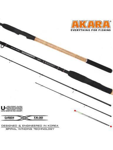 Dugninė meškerė AKARA Experience Feeder TX-30 3X Ilgis 3.60 m. Testas 30-60-90