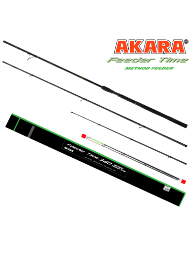 Dugninė meškerė AKARA Feeder Time Method Feeder TX-40 3X Ilgis 3.90 m. Testas 60-80-100