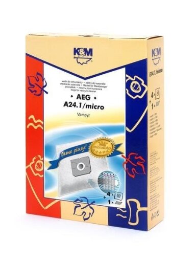 Dulkių siurblio maišeliai K&M A24.1 Mikro, 4 vnt