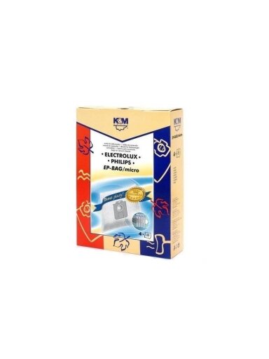 Dulkių siurblio maišeliai K&M EP-BAG Mikro, 4 vnt