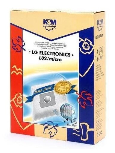 Dulkių siurblio maišelis K&M L02 Micro, 4 vnt.