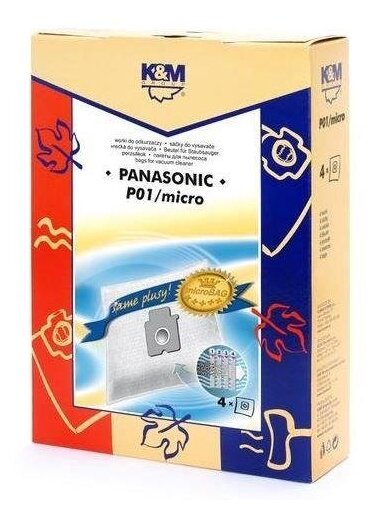 Dulkių siurblio maišelis K&M P01 Micro, 4 vnt.