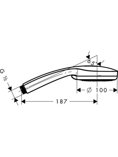 Dušo galvutė Hansgrohe Croma 100, 100 mm