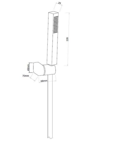 Dušo galvutė Invena Glamour AU-05-M09-S, aukso, 37 mm