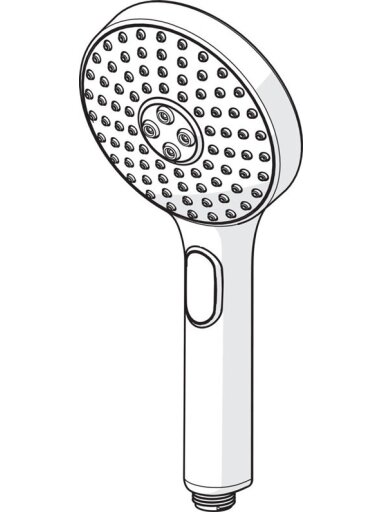 Dušo galvutė Oras Hydractiva 242403, pilka/chromo, 120 mm