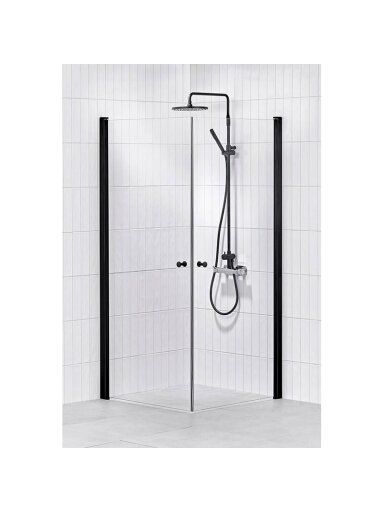 Dušo kabina ALTERNA Lusso Black 80x80