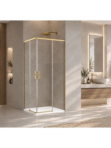 Dušo kabina FIRENZE Gold 90x90