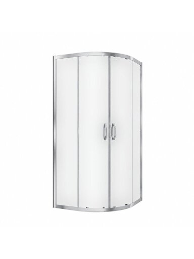 Dušo kabina TIVOLI 90x90 chrome, matinis stiklas