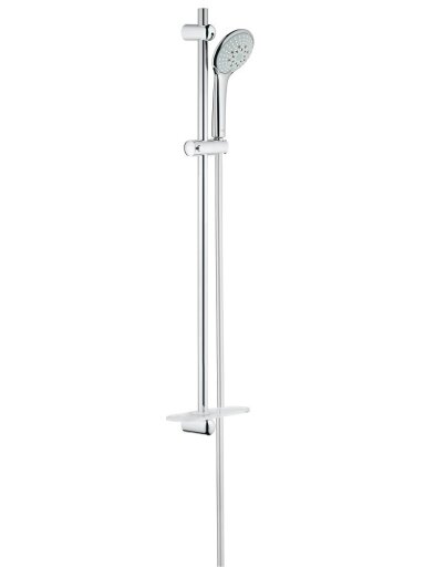 Dušo komplektas Euphoria Champagne (stovas-900 mm, žarna-1750 mm, galvutė-3 srovės), chromas