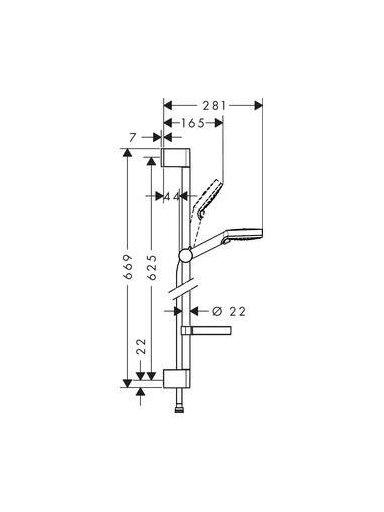 Dušo komplektas Hansgrohe Crometta 26553400