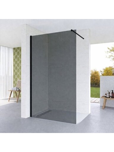 Dušo sienelė AQUABATOS Walk-in T8 120, black