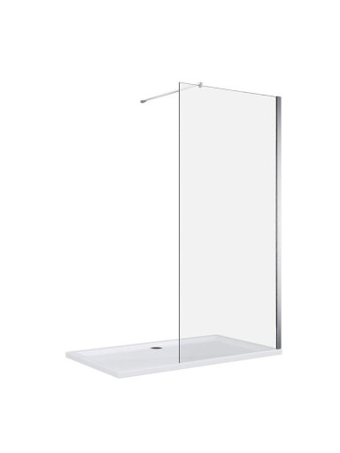 Dušo sienelė CLEAN 100x195 chrome
