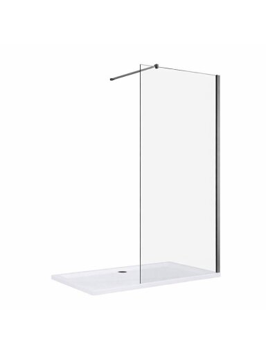 Dušo sienelė CLEAN 80x200 gun grey Dušo sienelė CLEAN 80x200 gun grey