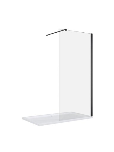 Dušo sienelė CLEAN 90x195 black