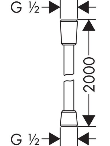 Dušo žarna Hangrohe Isiflex 28274, 200 cm