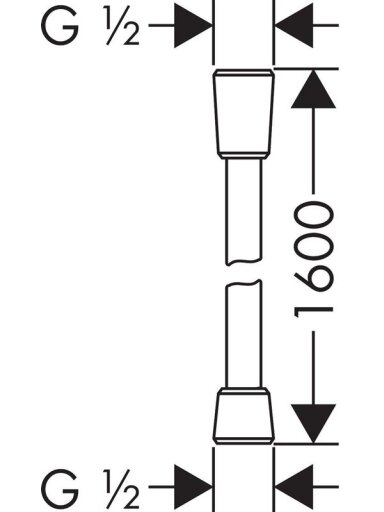 Dušo žarna Hansgrohe Isiflex 28276670, 160 cm