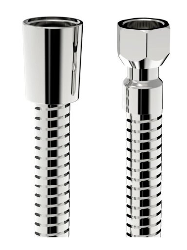 Dušo žarna metalinė, 2m, v3/8 - v1/2  (dušo galvai iš vonios krašto)