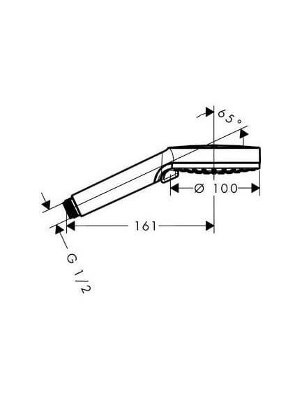 Dušo galvutė Hansgrohe Crometta Vario, 100 mm 2 Dušo galvutė Hansgrohe Crometta Vario, 100 mm 2
