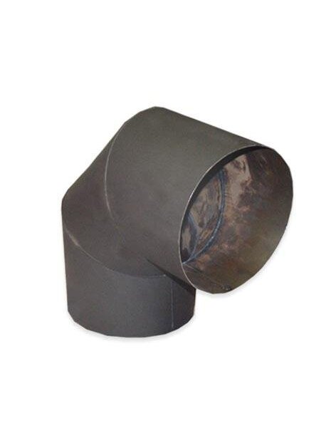 Dūmtraukių alkūnė ABX, 200 mm, 1.5 mm, 90° Dūmtraukių alkūnė ABX, 200 mm, 1.5 mm, 90°