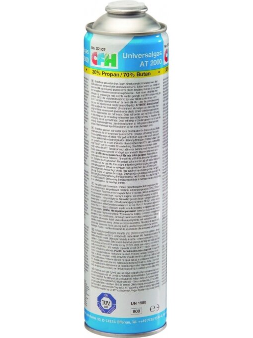 Dujų balionas 30% Propanas, 70% Butanas Triuso | 600ml/330g Dujų balionas 30% Propanas, 70% Butanas Triuso | 600ml/330g