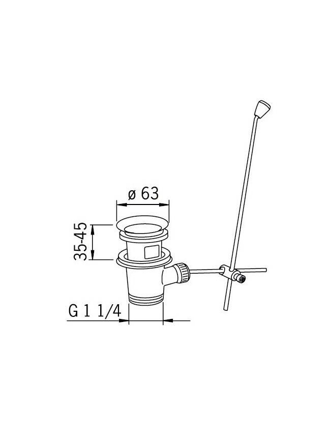 Dugno vožtuvas Oras 552051, Ø 63 mm 2 Dugno vožtuvas Oras 552051, Ø 63 mm 2