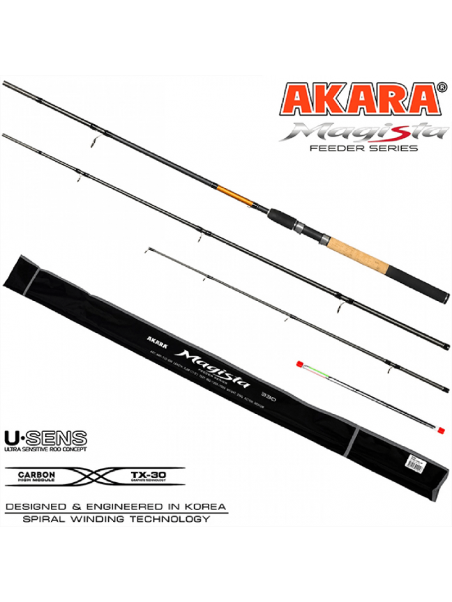 Dugninė Meškerė AKARA Magista Feeder Tx-30 3 dalių, Ilgis 3.60m, Svoris 255g Testas 90-120-150g 1 Dugninė Meškerė AKARA Magista Feeder Tx-30 3 dalių, Ilgis 3.60m, Svoris 255g Testas 90-120-150g 1