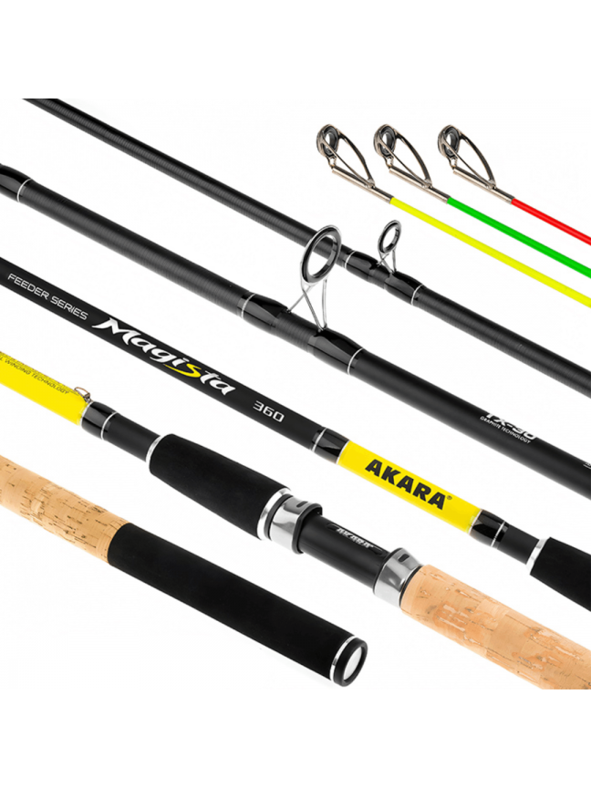 Dugninė Meškerė AKARA Magista Feeder Tx-30 3-dalių Ilgis 3.60m Svoris 260g Testas 120-150-180g.