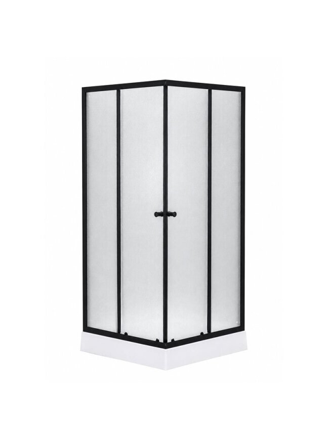 Dušo kabina EKO Black 90x90, su padėklu Dušo kabina EKO Black 90x90, su padėklu