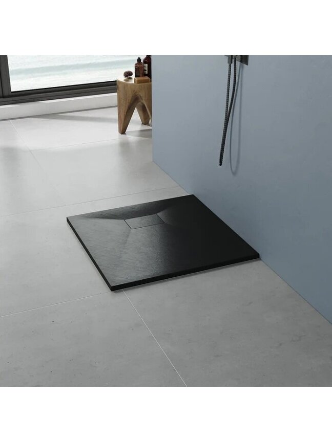 Dušo kabinos padas AQUABATOS DWQ 90x90, juodas