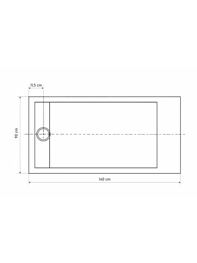 Dušo kabinos padas SENSEA Neo 140x90 12