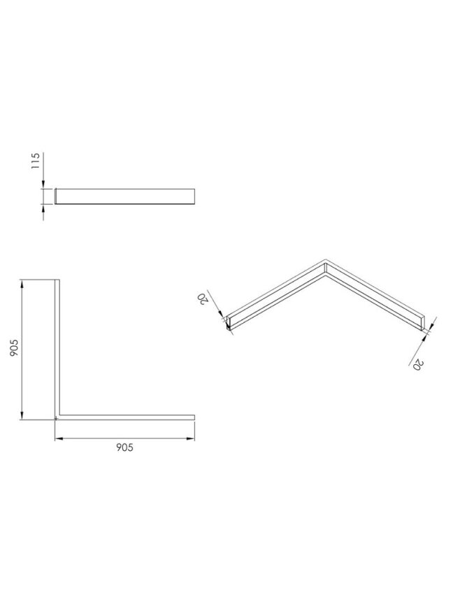Dušo padėklo apdailos priekinis skydelis Square 90x90 2 Dušo padėklo apdailos priekinis skydelis Square 90x90 2