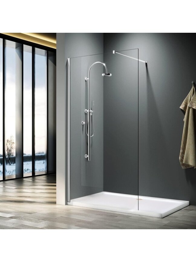 Dušo sienelė AQUALUX Walk-in 800, chrome Dušo sienelė AQUALUX Walk-in 800, chrome