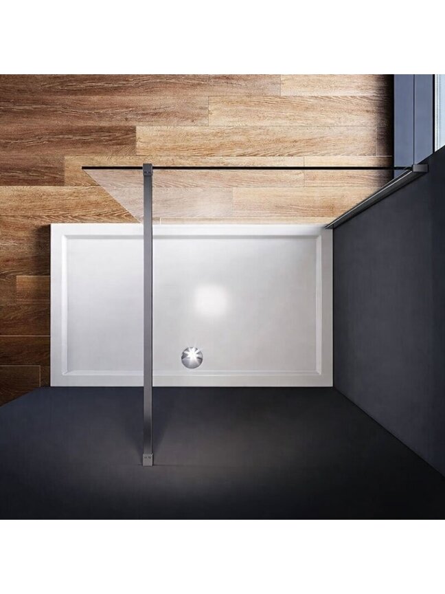 Dušo sienelė CLEAN 90x200 gun grey 4