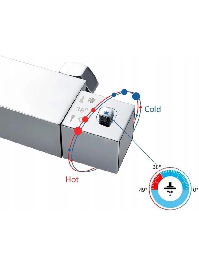 Dušo sistema su termostatiniu maišytuvu AURALUM NVTB806 5 Dušo sistema su termostatiniu maišytuvu AURALUM NVTB806 5