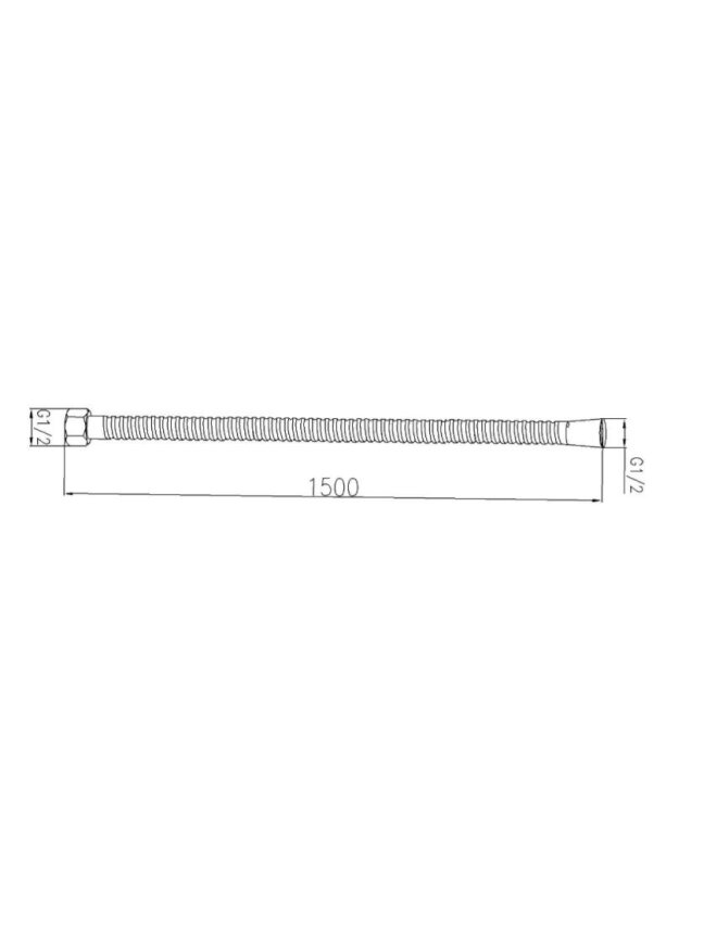 Dušo žarna Optima, S-LINE, 150cm, metalinė rifliuota 2 Dušo žarna Optima, S-LINE, 150cm, metalinė rifliuota 2
