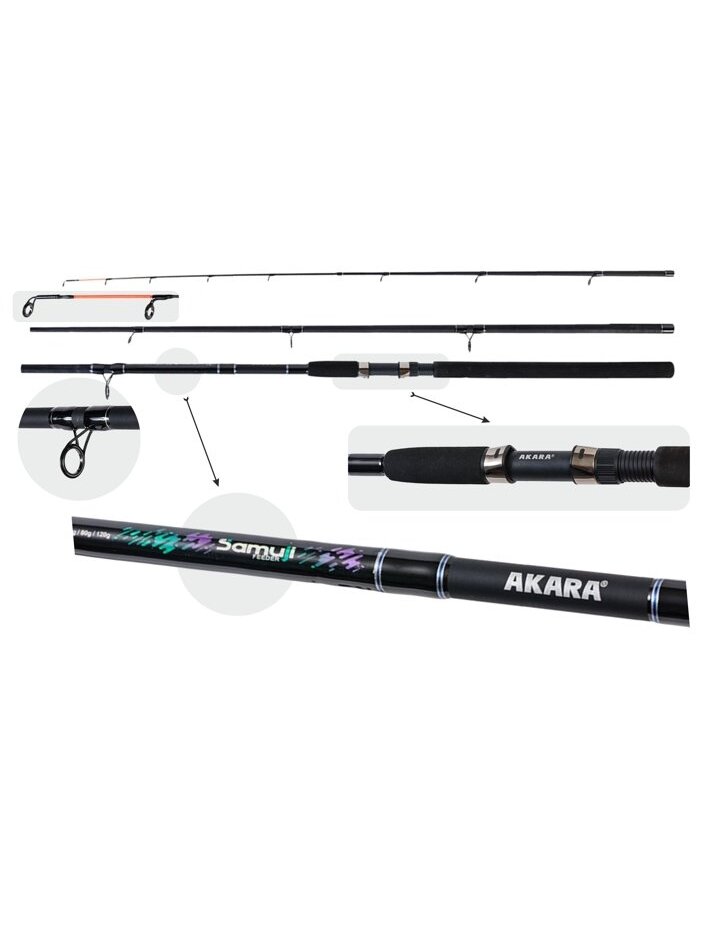 Dugninė Meškerė AKARA Samuji Feeder ASF 3 dalių, Ilgis 3,9 m, Testas 40-80-120 g. Dugninė Meškerė AKARA Samuji Feeder ASF 3 dalių, Ilgis 3,9 m, Testas 40-80-120 g.