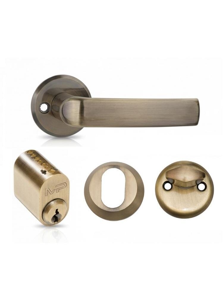 Durų rankena, lauko MP MRO-06-35A AB set, bronzos Durų rankena, lauko MP MRO-06-35A AB set, bronzos