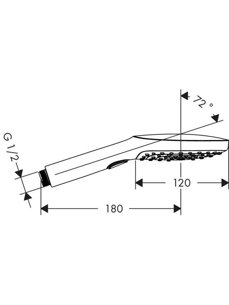 Dušo galvutė Hansgrohe Select E120, 120 mm 1 Dušo galvutė Hansgrohe Select E120, 120 mm 1