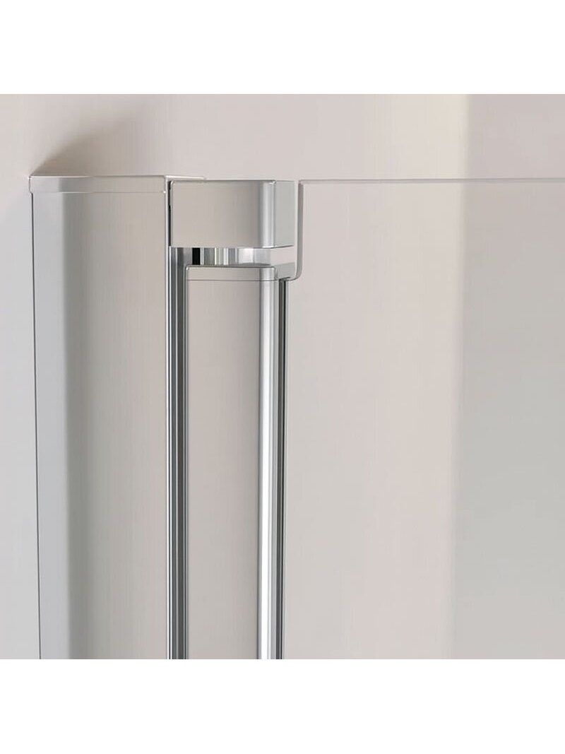 Dušo durys MESINA Chrome D-80, su atraminiu profiliu 2 Dušo durys MESINA Chrome D-80, su atraminiu profiliu 2