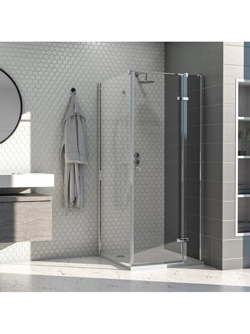 Dušo kabina AQUALUX Hinged DW 100x90, dešininė Dušo kabina AQUALUX Hinged DW 100x90, dešininė