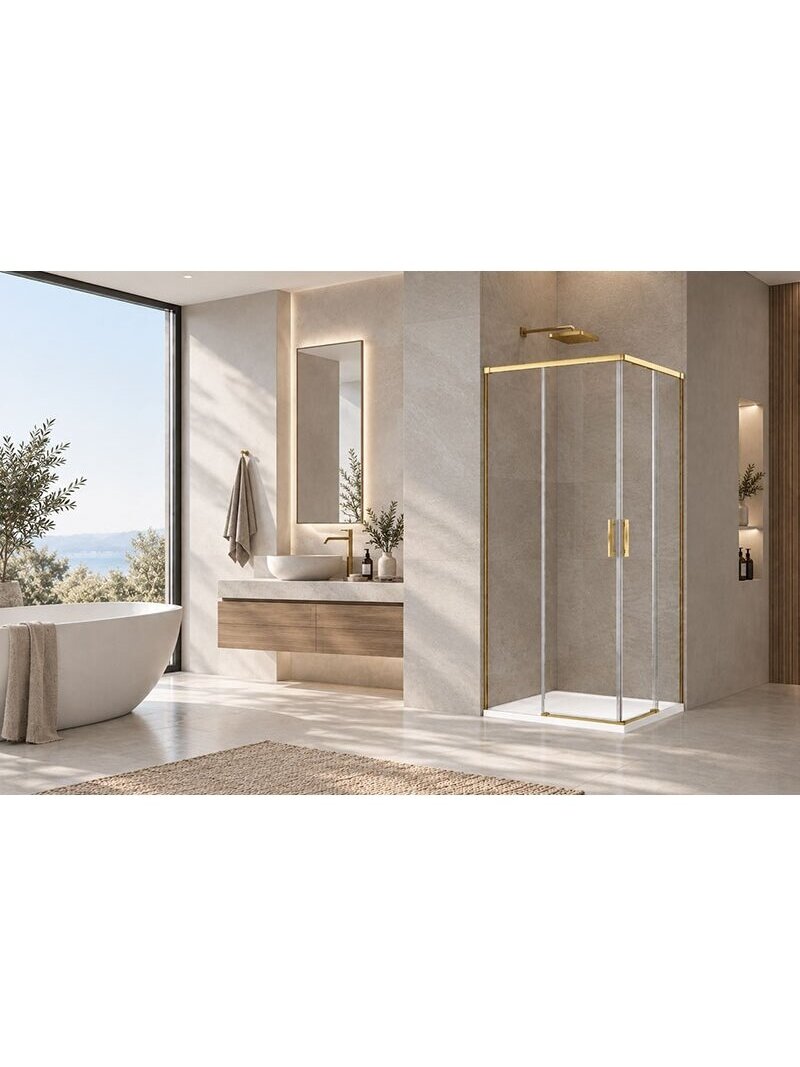 Dušo kabina FIRENZE Gold 90x90 2