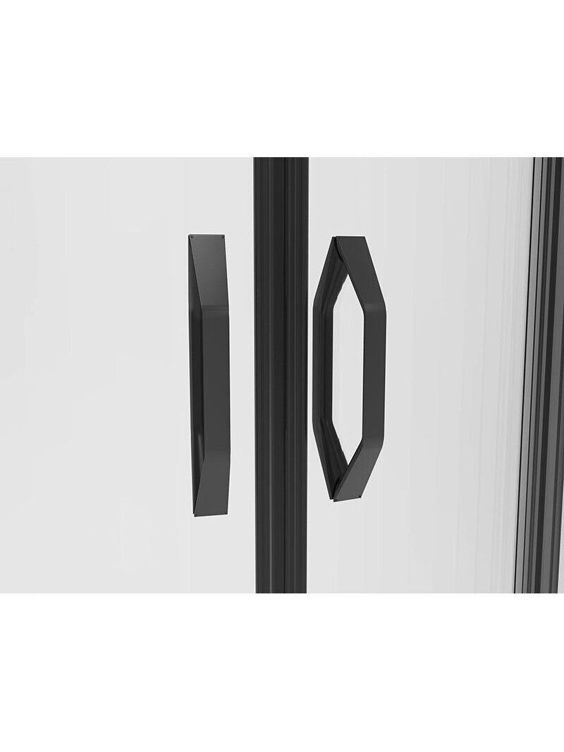 Dušo kabina TIVOLI 80x80 black, skaidrus stiklas 2 Dušo kabina TIVOLI 80x80 black, skaidrus stiklas 2