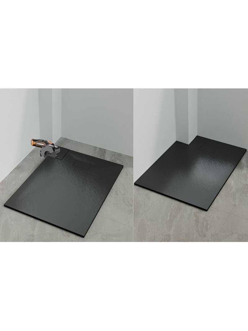 Dušo kabinos padas AQUABATOS DWQ 90x90, juodas 3 Dušo kabinos padas AQUABATOS DWQ 90x90, juodas 3